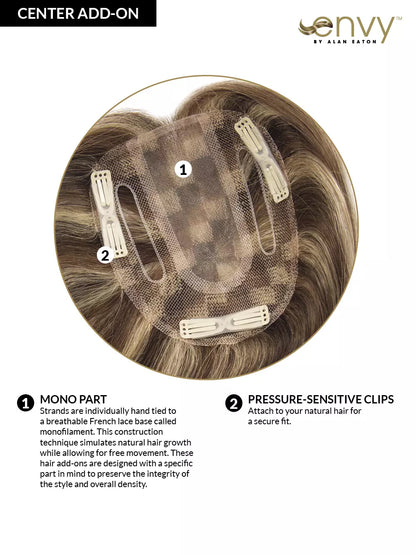 Add-On Center By Envy I 100% HUMAN HAIR
