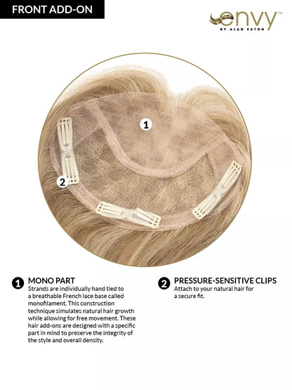 Add-On Front By Envy I 100% HUMAN HAIR
